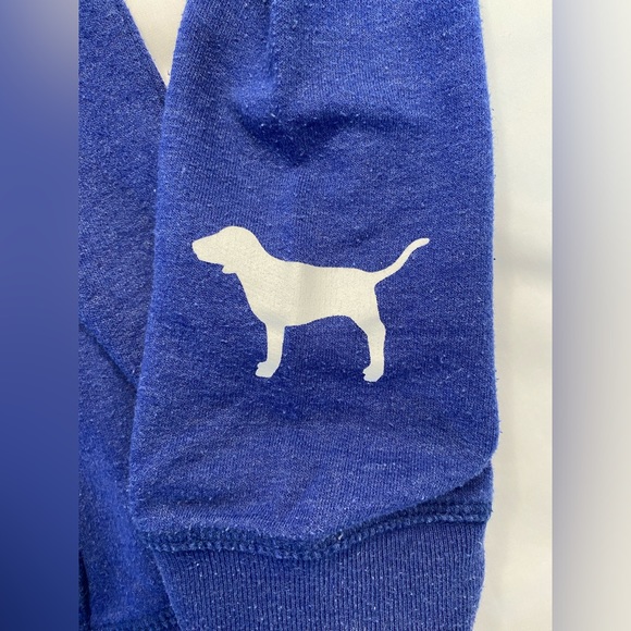 - PINK Victorias Secret blue zip up hoodie  medium - Picture 8 of 9